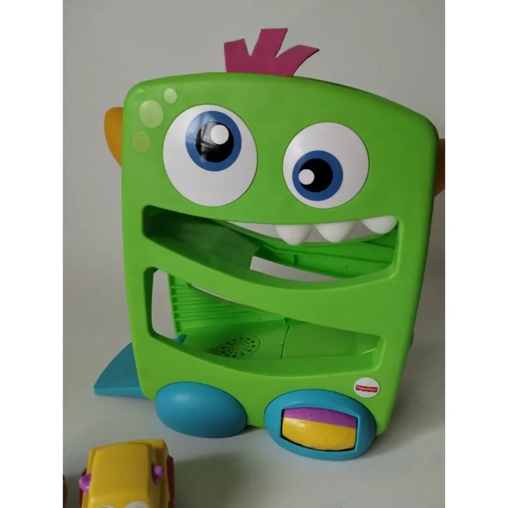 Fisher-Price Monster Trucks Racing Ramp Set with Music & Sounds 2018 WORKS!